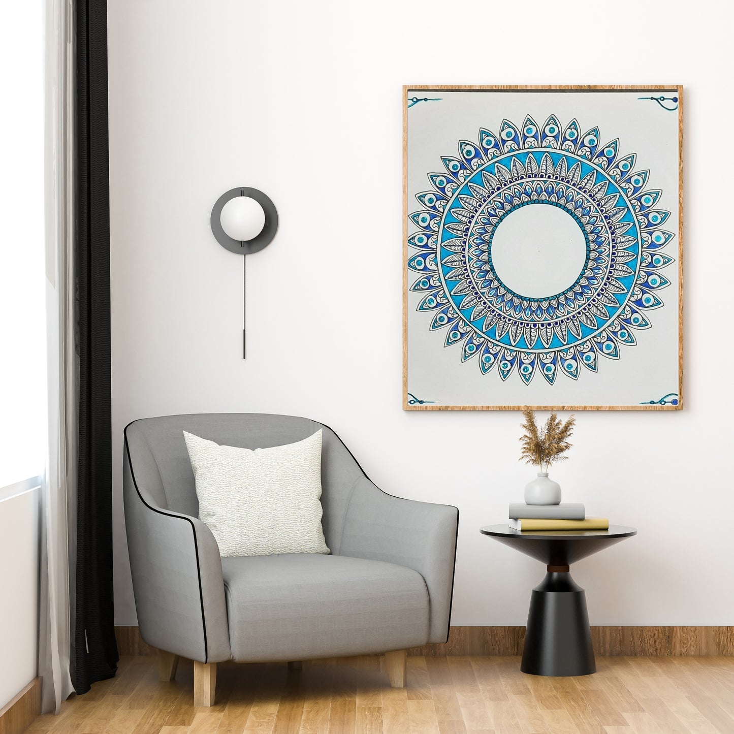Shades Of Blue mandala 