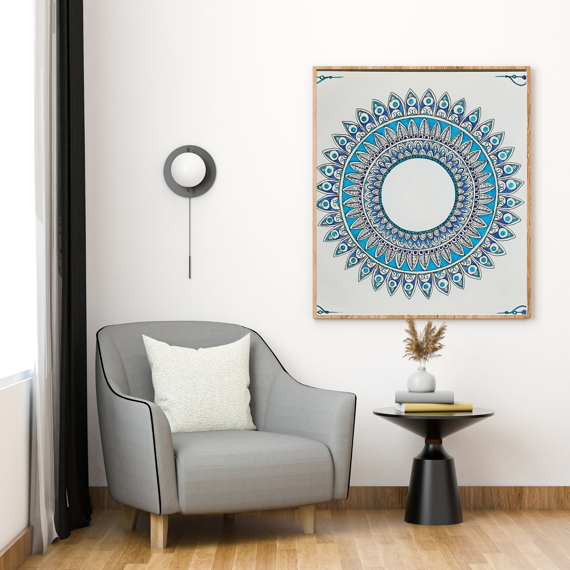 Shades Of Blue mandala 
