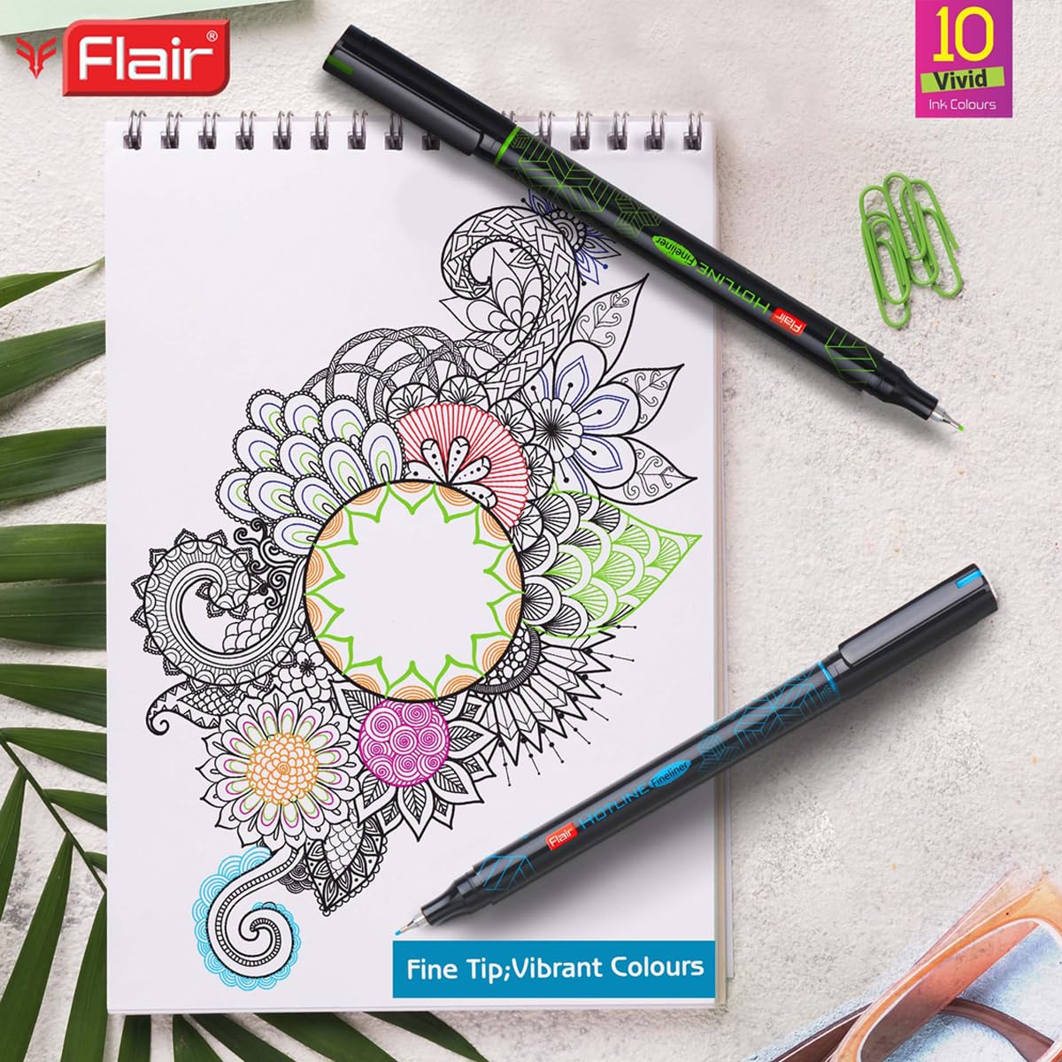 FLAIR Hotline Fineliner Metal Tip Pen