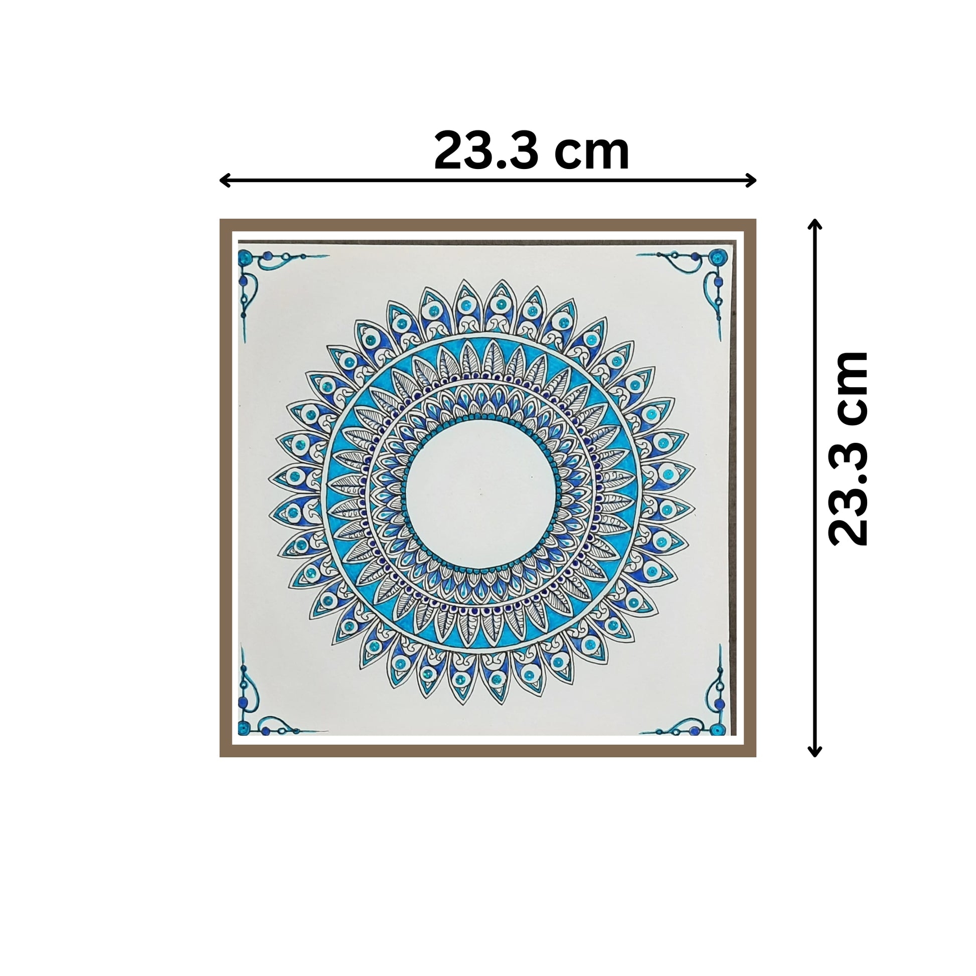 Shades Of Blue mandala 