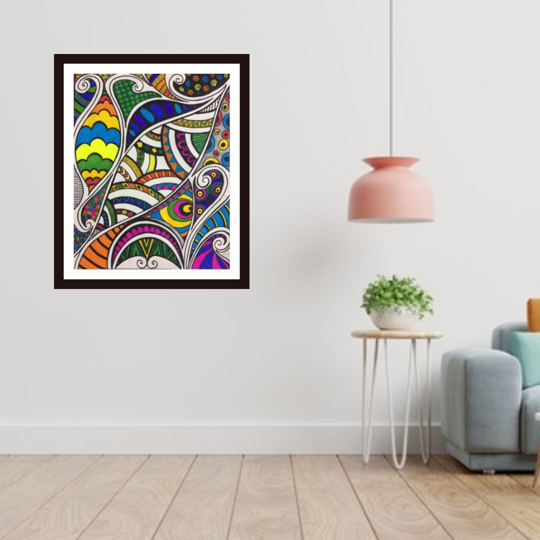Being Colorful mandala art