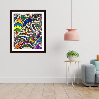 Being Colorful mandala art