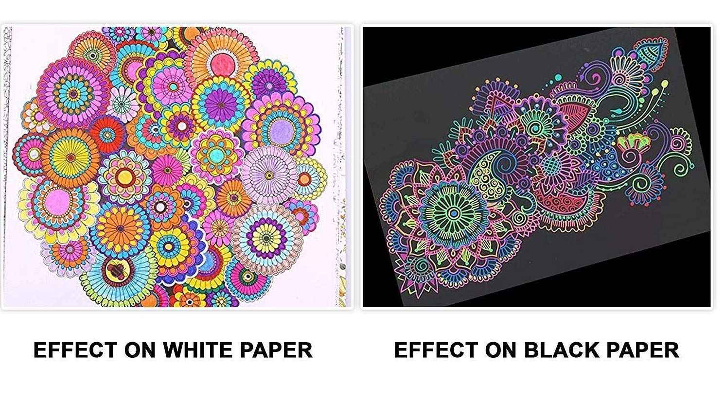 Multicolor Roller Ball Pens Set Glitter, Neon, Gouache, Metallic