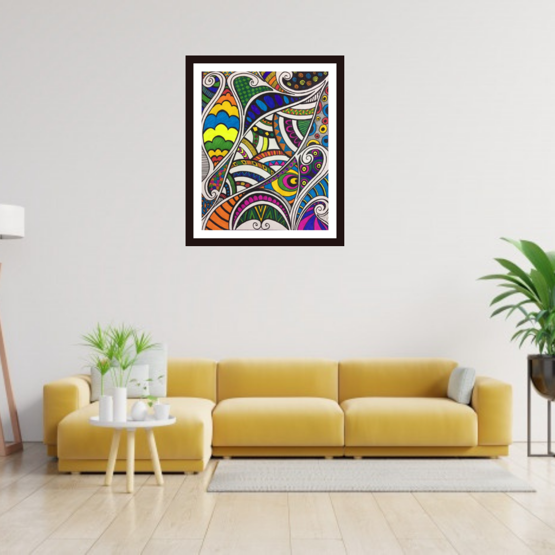 Being Colorful mandala art