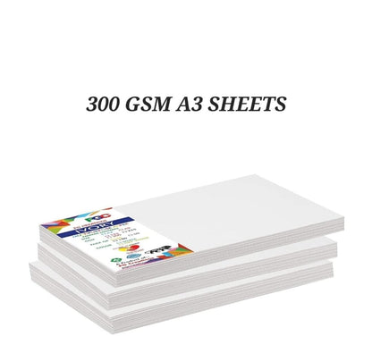 300 GSM Ivory A3 Size Sheets 