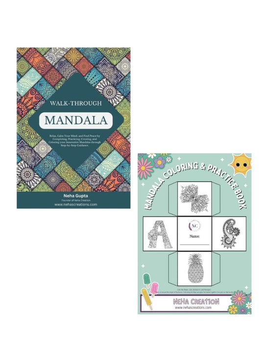 mandala coloring and learning book comb