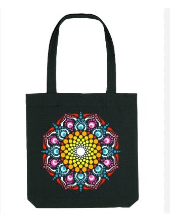 VantageKart Black Cotton Plain Tote Shopping Bags