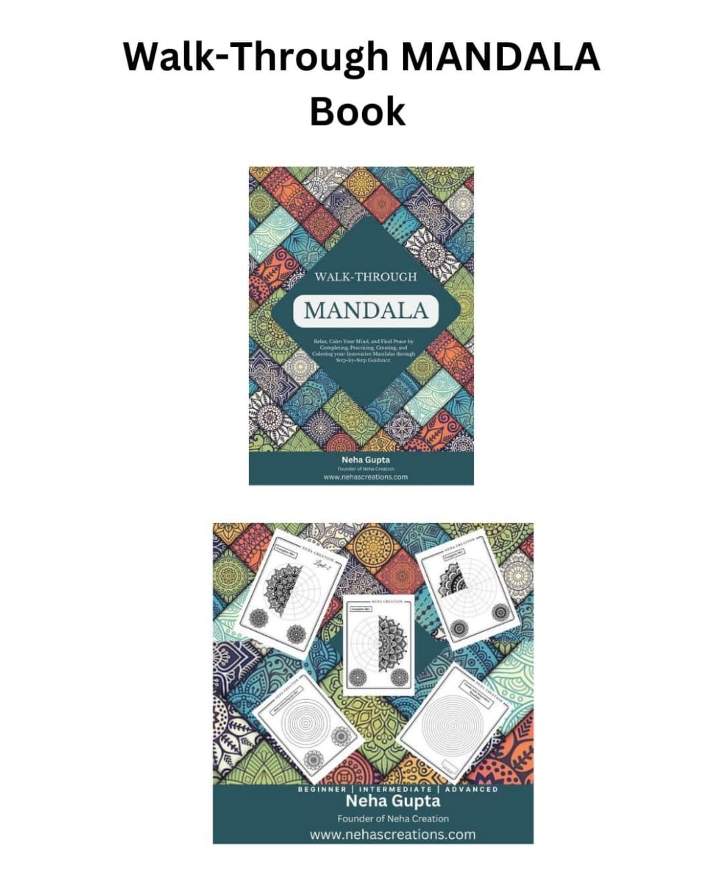 mandala coloring and learning book comb