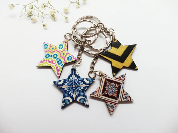 MDF DIY Star Keychain