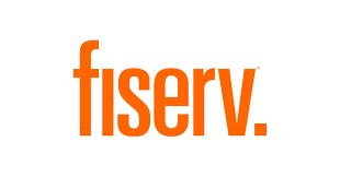 Fiserv logo in orange on a white background