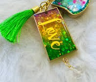 MDF DIY rectangle Keychain