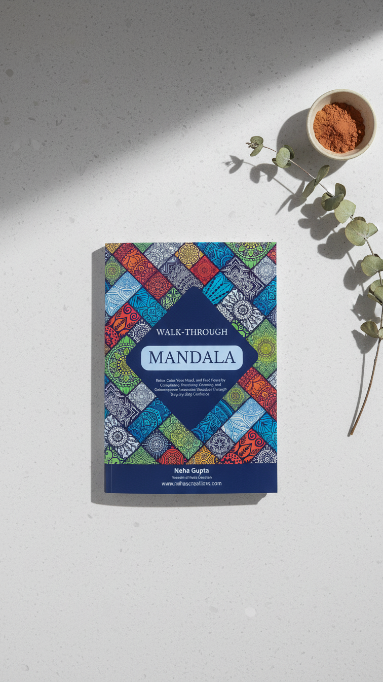 Walk-Through Mandala Creation Book for Step-by-Step Learning