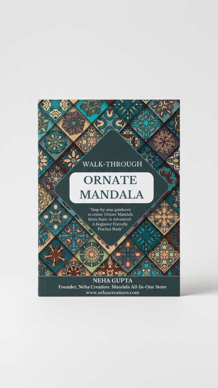 Advanced Ornate Mandala Drawing Book | Step-by-Step Intricate Mandala Art Learning Guide