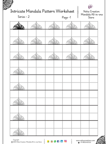mandala pattern worksheet
